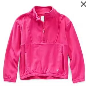 XERSION NWT GIRLS  M(10/12) MICROFLEECE BIG GIRL MOCK NECK LONG SLEEVE S…